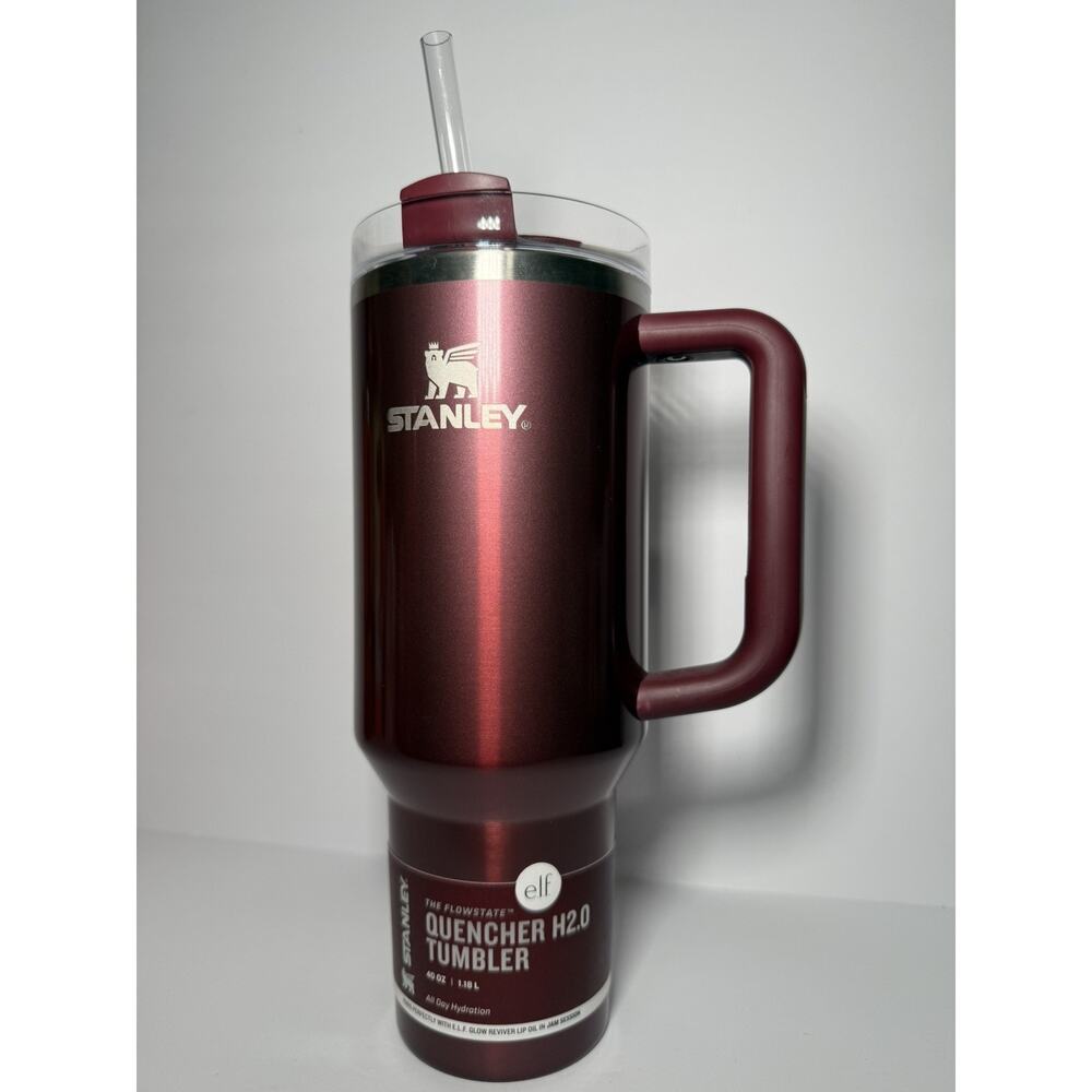Stanley X E.L.F. Limited Edition JAM SESSION Burgundy Red 40oz Tumbler BNWT - Picture 2 of 7